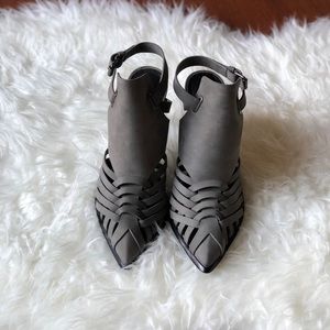 Original - ALLSAINTS Tao Pointed Toe Heeled Sandal